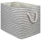 DII® Large Pinstripe Rectangle Woven Paper Storage Bin